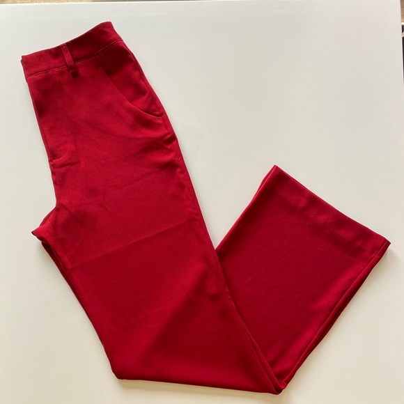 Forever 21 wide leg trouser pant medium red - Picture 4 of 4